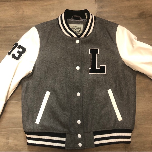 varsity jacket levis